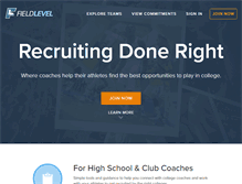 Tablet Screenshot of fieldlevel.com